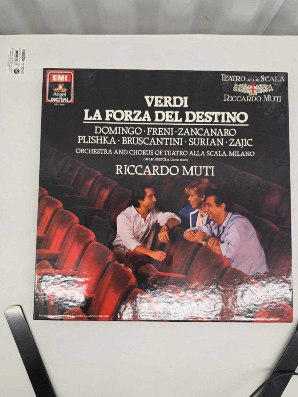 Verdi – La Forza Del Destino LP Record 1985 Angel Digital Opera Classical 33 RPM